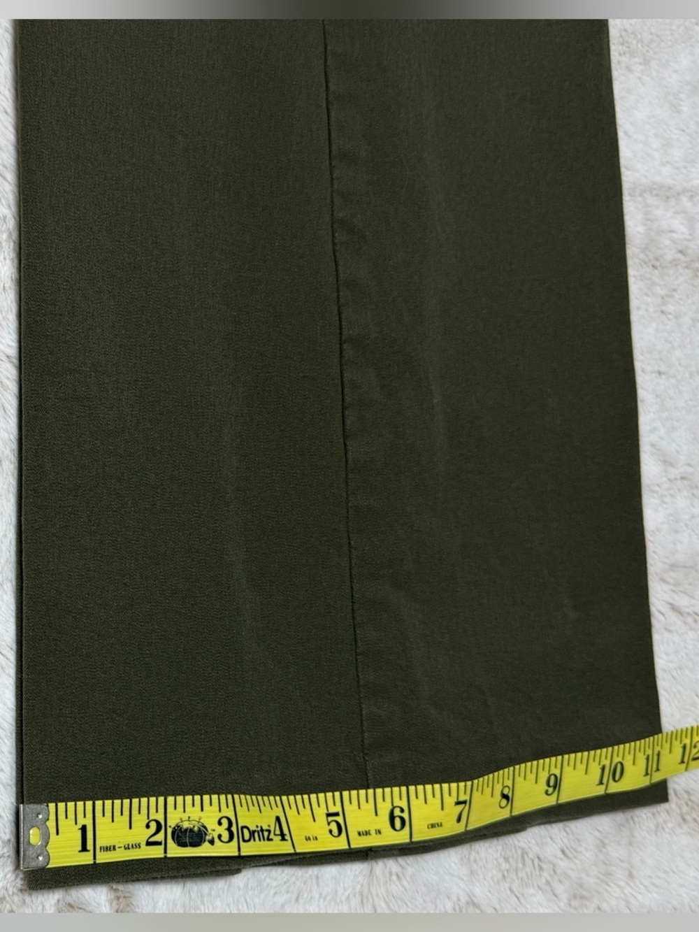 Women’s Tommy Hilfiger Olive Green Boot-Leg Pants w/stretch 18 - Picture 5 of 11